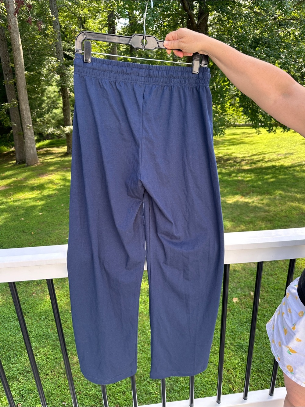 Pact Women’s Luxe Signature Wide Leg Pants Navy Blue Size Small NWT - Picture 7 of 10